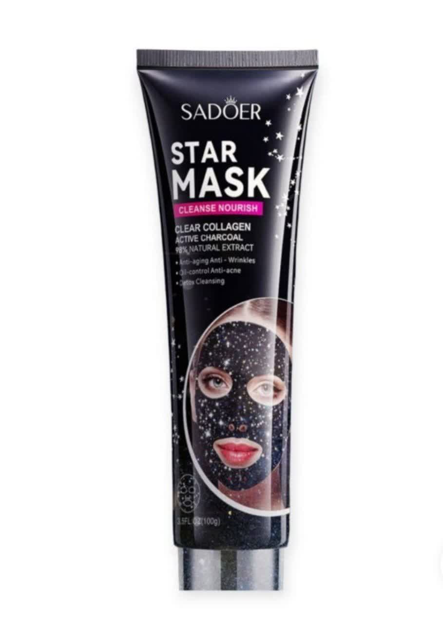 ماسک زغالی شاین ستاره ای کلاژن ساز سادور